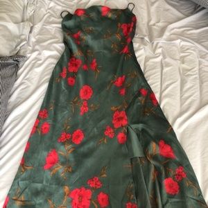 gaia floral midi dress